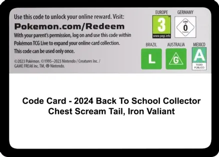 Code Card - Back-to-School 2024 Collector Chest — Miscellaneous Cards & Products