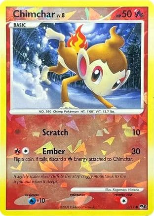 Chimchar (Cracked Ice Holo) — Pokémon TCG card