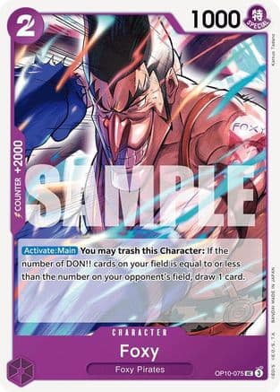 Foxy — Royal Blood One Piece Card Game card by Katsumi Tagami