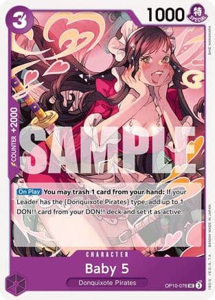Baby 5 — Royal Blood One Piece Card Game card by SHE NANAHARA