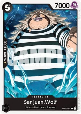 Sanjuan.Wolf — Royal Blood One Piece Card Game card by Bandai Co., Ltd.
