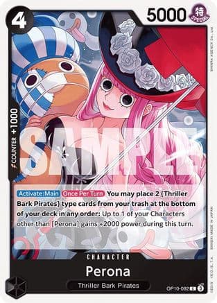 Perona (092) — Royal Blood One Piece Card Game card by SHUEISHA AGENCY, INC.