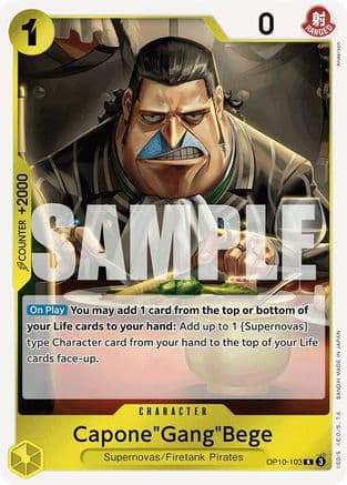 Capone"Gang"Bege — Royal Blood One Piece Card Game card by Anderson