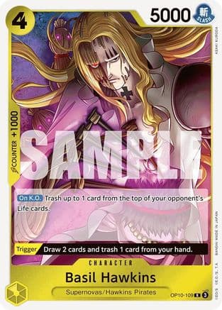 Basil Hawkins — Royal Blood One Piece Card Game card by ASAKI KURODA