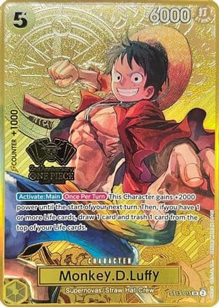 Monkey.D.Luffy (One Piece Japanese Version 2nd Anniversary Set) — One Piece Promotion Cards