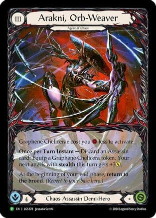 Arakni, Orb-Weaver (Extended Art) - LGS378 — Flesh and Blood: Promo Cards Flesh and Blood card by Jessada Sutthi