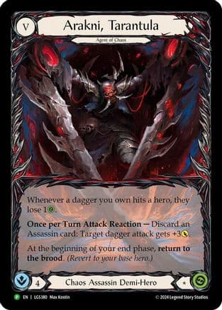 Arakni, Tarantula (Extended Art) - LGS380 — Flesh and Blood: Promo Cards Flesh and Blood card by Max Kostin