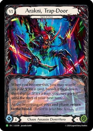 Arakni, Trap-Door (Extended Art) - LGS381 — Flesh and Blood: Promo Cards