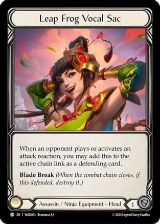 Leap Frog Vocal Sac — Blitz Deck: The Hunted - Arakni, Web of Deceit Flesh and Blood card by Bramasta Aji