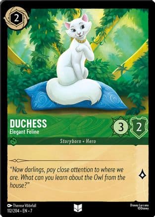 Duchess - Elegant Feline — Archazia's Island Disney Lorcana card by Therese Vildefall