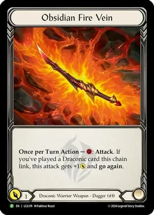 Obsidian Fire Vein - LGS374 — Flesh and Blood: Promo Cards