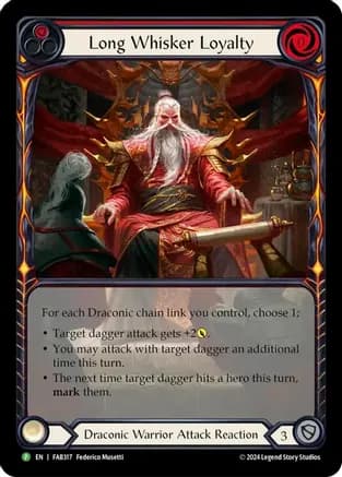 Long Whisker Loyalty - FAB317 — Flesh and Blood: Promo Cards