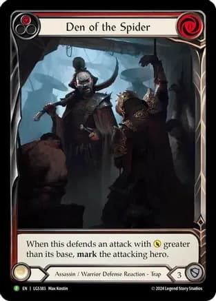 Den of the Spider (Red) - LGS383 — Flesh and Blood: Promo Cards