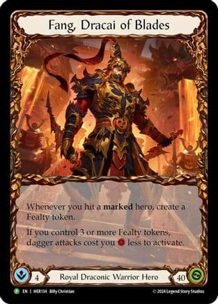 Fang, Dracai of Blades - HER134 — Flesh and Blood: Promo Cards