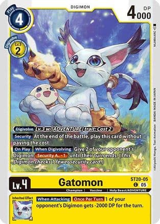 Gatomon — Starter Deck 20: Protector of Light Digimon Card Game card by NIJIMAARC