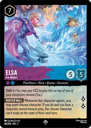 Elsa - Ice Maker — Archazia's Island Disney Lorcana card by Ian MacDonald