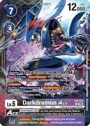 Darkdramon ACE (Limited Card Pack) — World Convergence Digimon Card Game card by Kouōki
(Made in Japan)