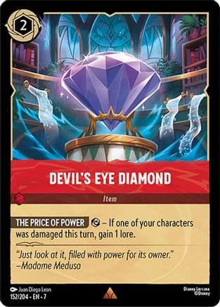 Devil's Eye Diamond — Archazia's Island Disney Lorcana card by Juan Diego Leon