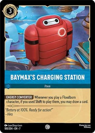 Baymax's Charging Station — Archazia's Island Disney Lorcana card by Juan Diego Leon