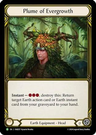 Plume of Evergrowth (Golden) - FAB257 — Flesh and Blood: Promo Cards