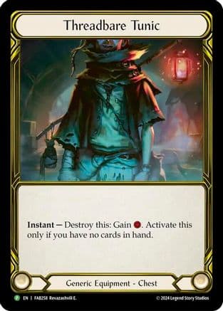Threadbare Tunic (Golden) - FAB258 — Flesh and Blood: Promo Cards