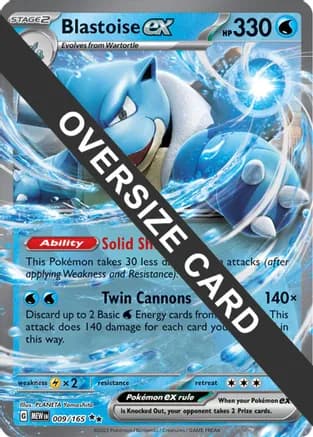 Blastoise ex - 009/165 — Jumbo Cards Pokémon TCG card by PLANETA Yamashita