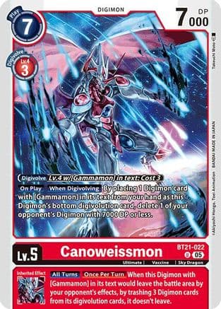 Canoweissmon — World Convergence Digimon Card Game card by Takeuchi Moto