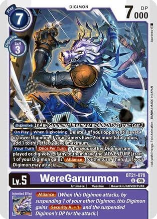 WereGarurumon — World Convergence