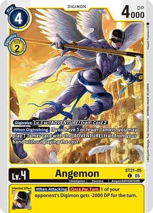 Angemon — Starter Deck 21: Hero of Hope Digimon Card Game card by Hisashi Fujiwara