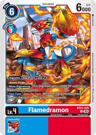 Flamedramon — World Convergence Digimon Card Game card by GOSSAN