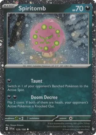 Spiritomb - 129/198 (Cosmos Holo) — Miscellaneous Cards & Products