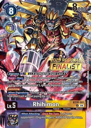 Rhihimon (2025 Regionals Finalist) — Release Special Booster 2.0