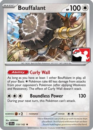 Bouffalant — Prize Pack Series Cards Pokémon TCG card by Hiroki Asanuma
