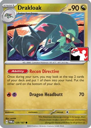 Drakloak — Prize Pack Series Cards Pokémon TCG card by cochi8i