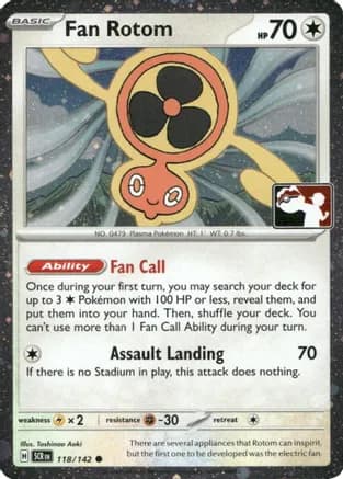 Fan Rotom - 118/142 (Cosmos Holo) — Prize Pack Series Cards