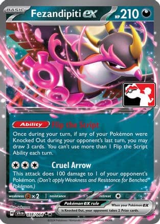 Fezandipiti ex - 038/064 — Prize Pack Series Cards Pokémon TCG card by takuyoa