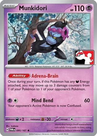 Munkidori - 095/167 — Prize Pack Series Cards Pokémon TCG card by kodama