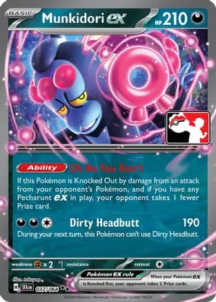 Munkidori ex - 037/064 — Prize Pack Series Cards Pokémon TCG card by takuyoa