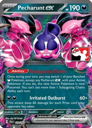 Pecharunt ex - 039/064 — Prize Pack Series Cards Pokémon TCG card by aky CG Works