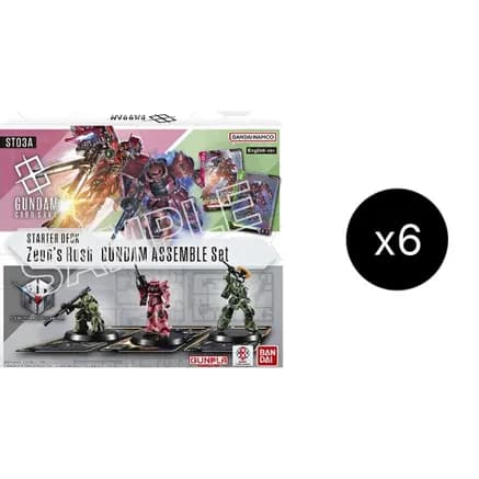 Starter Deck 03: Zeon's Rush - Gundam Assemble Starter Set Display — Starter Deck 03: Zeon's Rush