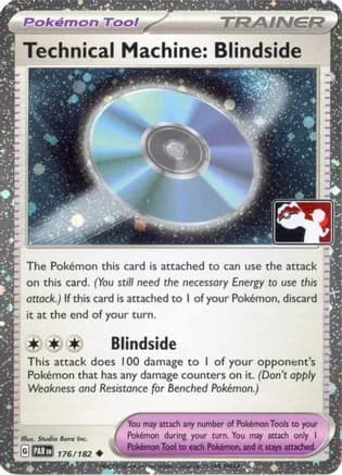 Technical Machine: Blindside - 176/182 (Cosmos Holo) — Prize Pack Series Cards Pokémon TCG card by Studio Bora Inc.