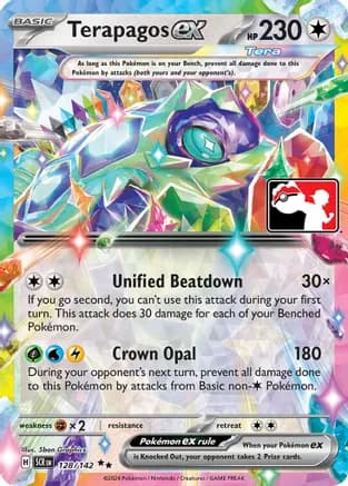 Terapagos ex - 128/142 (Prize Pack Series 6) — Prize Pack Series Cards