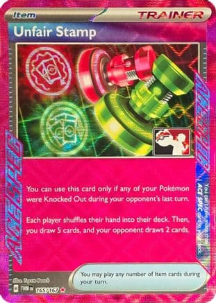 Unfair Stamp - 165/167 — Prize Pack Series Cards Pokémon TCG card by Toyste Beach