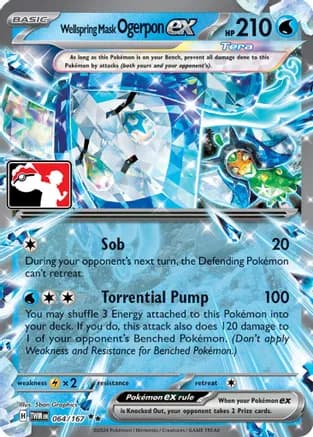 Wellspring Mask Ogerpon ex - 064/167 — Prize Pack Series Cards Pokémon TCG card by 5ban Graphics