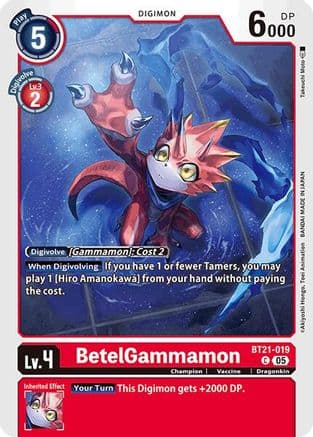 BetelGammamon — World Convergence Digimon Card Game card by Takeuchi Moto