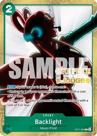 Backlight (Judge Pack Vol. 5) — One Piece Promotion Cards