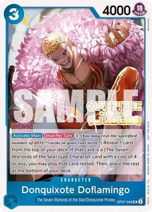 Donquixote Doflamingo (Judge Pack Vol. 5) — One Piece Promotion Cards