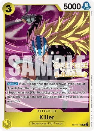 Killer (Judge Pack Vol. 5) — One Piece Promotion Cards