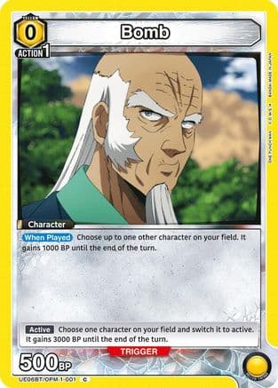 Bomb (001) — UE06BT: One Punch Man Union Arena card by BANDAI