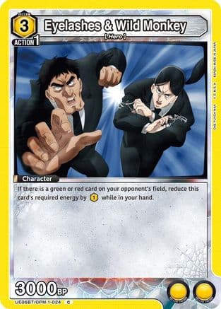 Eyelashes & Wild Monkey — UE06BT: One Punch Man